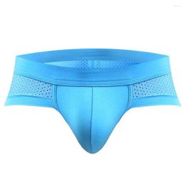 Underpants Colour Waist Men's Modal Triangle U Convex Pockets Anti-Low Low Cool Three-Legged Underwear Breathable