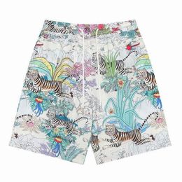 Shorts reais 5a de algod￣o tigre cal￧a curta para homens tamanho m-3xl camisetas e cal￧as