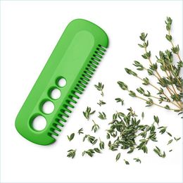 Fruit Vegetable Tools Vegetable Leaf Picker Comb Household Kitchen Mti-Function Cooking Gadget Portable Tool Accessories Drop Delive Dho5E