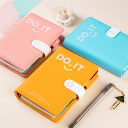 Notepads Planner Multifunction Diary Notebook Loose-leaf Notebook Colourful Planner Cute Cartoon Planner 220914