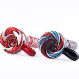 DHL Smoking Accessories Coloured Wig Wag Glass Bowl 14mm 18mm Male Heady Glass Bong Bowls Piece For Water Bongs Dab Rigs Pipes