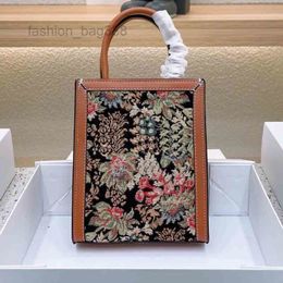Evening Bags Mini Flower Embroidery Bucket Women Square Handbag Shoulder Bags Leather Designer Luxury Crossbody Female Tote