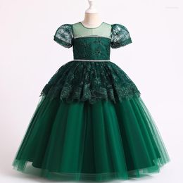 Girl Dresses Lace Kids Dress For Girls Wedding Princess Party Pageant Formal Gown Teen Children Year