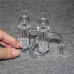 Smoking Diamond knot Loop Recycler Banger dab Nail With Gear Insert Carb Cap Quartz Banger Nails 10mm 14mm Male Female for oil rig glass ash cacther