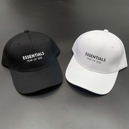 essentials hat UK - cap Fog essentials double line brand high street soft top baseball cap men's and women's simple hat fashion301o