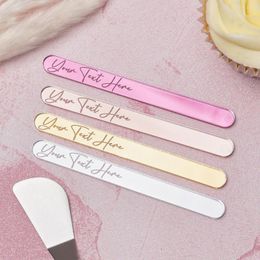 Party Supplies Personalised Popsicle Cakesicle Sticks Custom Acrylic Reusable Cakesticks For Wedding Baking Birthday Baby Shower Decoration