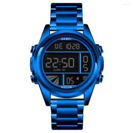 Wristwatches SKMEI Sport Men Watches Luxury Gold Digital Wristwatch Waterproof Chronograph Luminous Display Fashion Casual Electronic Watch