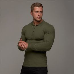 Men's Polos Brand Cotton Breathable Shirt Fitness Men Long Sleeve shirt Brands Clothing Autumn Mens Shirts 220915