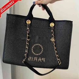 Designer Bags Totes Messenger Brand Design 2421 Letter Luxury Shoulder Chain Cc Bag Woman's Jumbo Maxi Gst Shopping Lambskin Leather Vintage Plaid Handbag