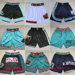 2022-23 New Basketball JaMorant Shorts JustDon Team Pocket Short Hip Pop Pant With Pockets Zipper Sweatpants Short