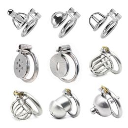 Cockrings Small Penis Lock Cock Cage Male Chastity Urethral Catheter Penis Ring Chastity Device BDSM Sex Toys Bondage CB6000 Drop 220914