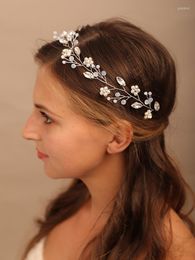 Headpieces Pearl Rhinestone Brides Headband Trendy Crystal Bridal Headwear Wedding Accessories Party Prom Hair Jewelry Bridesmaid Tiara