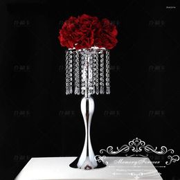 Party Decoration 10PCS Chandelier Crystal Wedding Centerpiece Head Table Acrylic Flower Stand Tall Vase Event Road Lead