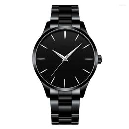 Wristwatches Fashion Watch Casual Men's Alloy Strap Minimalist Style Quartz Movement Man Watches Wholesale Factory Outlet A4220