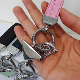 Keychains & Lanyards Designer Keychains Men Women Car Key Chains Keyring Lovers Keychain Real Leather Weave Pendant Key Ring Accessories With Screwdriver Gift ZSHY