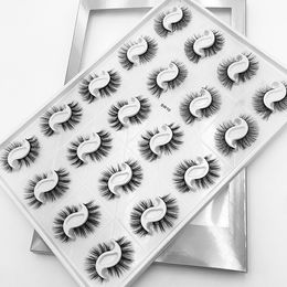 Reusable Handmade Multilayer False Eyelashes Soft & Vivid Curly Thick Mink Fake Lashes Messy Crisscross Eyelash Extensions Eyes Makeup DHL