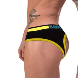 Underpants Men Mens Underwear Thong Exposed Hip PP Sexy U Thin Breathable Brief