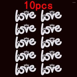 Party Supplies 10pcs LED Lights Love Shape Night Light Sign Lamp Battery Holiday For Indoor Christmas Wedding Birthday Cake Decoration