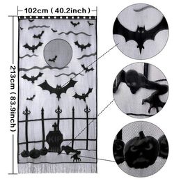 Other Festive & Party SuppliesNew Halloween Black Lace Mesh Tablecloth Home Tablecloth Decoration