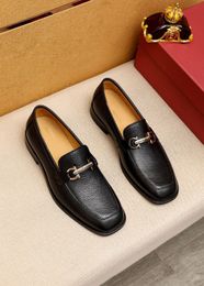 High Quality Men Formal Dress Shoes Gentlemen Business Genuine Leather Pointed Toe Flats 2022 Mens Brand Designer Party Office Oxfords Size 38-45