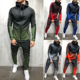 Men's Tracksuits Tracksuit Set Jogging Top Bottom Sport Sweat Suit Trousers Hoodie Coat Pant