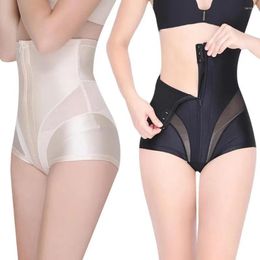 Women's Shapers 1pc High Waist Breasted Zipper Panties Postpartum Corset Large Size Underwear Buttocks Beauty Body Shaping Tights For Women