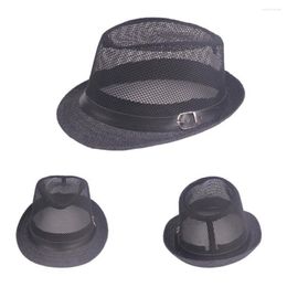 Berets Simple Stylish Pure Colour Cool Fedora Accessory Sunshade Hat Adjustable For Fishing