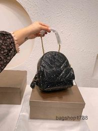 Mini Classic Evening Backpack Bags Women Handbag Shoulder Striped Suture Leather Designer Brand Crossbody Female Vintage Purses 2203