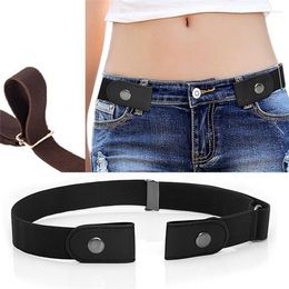 Belts Imixlot 2022 Simple Trendy Buckle-free Elastic Invisible Belt Women Men Casual Daily Clothes Decoration Accessories
