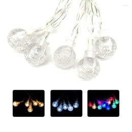 Strings Crystal Ball String Lights Globe Fairy Starry Xmas For Garden Home Wedding Patio Holiday IY310204