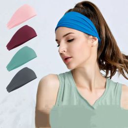 Yoga Headband Sports Sweat-Absorbing Hairband Pure Color Quick Dry Stretch Makeup Face Wash Hair Band Basketball Running Fitness Headband Headwear