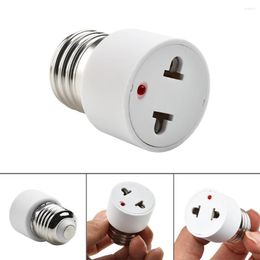 Lamp Holders 1/5pcs 220V E27 ABS White Connector Accessory US/EU Plug Screw Bulb Base Adapter Holder Lighting Fixture 2 Hole Socket