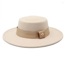 Berets Spring Autumn Fashion Fedoras Women's Hat Men's Panama Designer Chapel Beach Elegant Wedding Picture Fascinator 2022