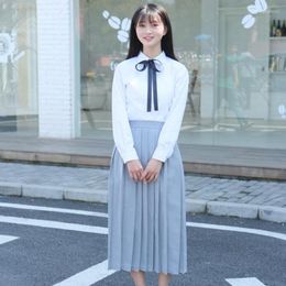 Clothing Sets Japanese School Uniform Suit Female Girl British College Wind Sailor Set Senior High Graduation Po Student Wear H2424
