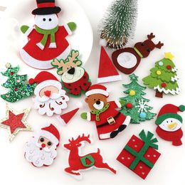 Christmas Decorations Lovely Non woven Fabric Tree Applique Patches DIY Craft Decoration Handmade christmas decorations for Home 220914