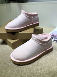 pantofole da donna stivali moda stivaletti in pelle crosta di mucca Include taglie per bambini