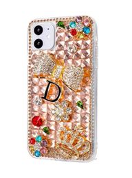 3D Bling Glitter Cases for Iphone 14 13 12 11 Pro Max Xr 8 7 Samsung S20 Note 20 Shiny Crystal Rhinestone Diamond Cell Phone Case