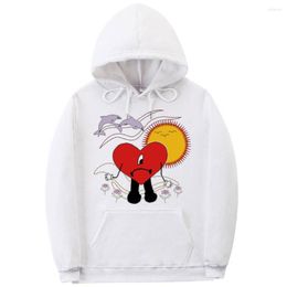 sun hoodie UK - Men's Hoodies Dolphin Sun Love Eye Flowers Graphic Print Unisex Brand Hoodie Bad UN VERANO SIN TI Music Pattern Sweatshirt