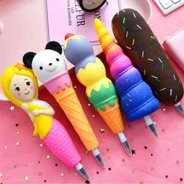 Supplies New Squishy Antistress s Ice Hot Dog Dinosaur Slow Rising Soft Squeeze Pen Stress Relief Toy Christmas Gifts 0914