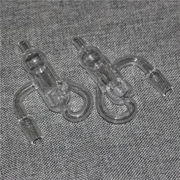 Smoking Set Quartz Diamond Loop Banger Nail Oil Knot Recycler Carb Cap Dabber Insert Bowl 10mm 14mm 19mm Male Female for Water Pipes hand pipe