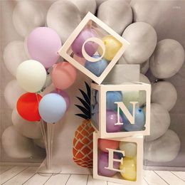 Party Supplies Baby Shower Decorations Ransparent Letter Box Balloons First Birthday Decor Custom Name Wedding Christmas DIY