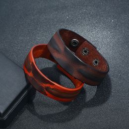 Simple Leather Bracelet Bangle Cuff Exotic Wristband for men Women Fashion Jewellery