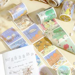 Gift Wrap 5 CM 3M/Roll Seasons Washi Tapes Scrapbooking Material Masking Stickers Diary Decorative Adhesive Collage Stationery Supplies