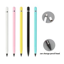 Ny teknik Infinity Writing Eternal Pencil Magic Novelty School Student Set Skriva Skiss Kontorsverktyg Bläckfri penna