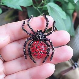 Brooches Spider Rhinestone Brooch Fashion Men Women Suit Pin Jewelry Gift Costume Clothes Pins Accessories