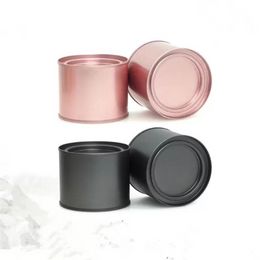 250ml Aluminum Can Tin Coffee tea Jar Lip Balm Container Empty Candle Jars Metal Cream Pot Box P0915