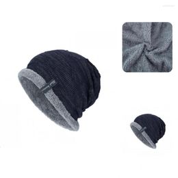 Berets Men Beanie Comfortable Beanies Hats Plush Velvet Slouchy