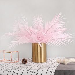 Decorative Flowers Pc Artificial Plants Fake Grass Trees For Home Decor Palm Leaves Plastic Tree Branches Decoration Desktop