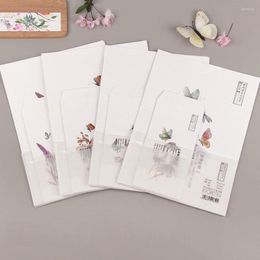 Gift Wrap 9Pcs/Set 3 Envelopes & 6 Sheets Letter Paper Cute Butterfly Series Envelope For Korean Stationery