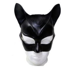 Party Masks Takerlama Woman Sexy Cat Mask Half Face Headgear Halloween Latex Helmet For Adult Costumes Fancy Props 220915